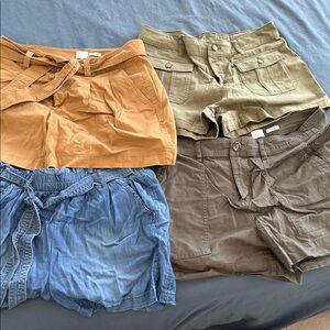Women's Shorts - Tan, Olive, Blue, Brown